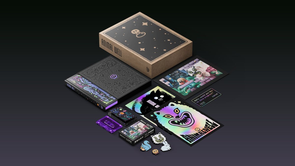 Lost In Cult (@lostincult) on Twitter photo Animal Well: Design Works Deluxe Edition pre-orders end TOMORROW 📣
Don't miss out on our ultimate celebration of <a href="/Billy_Basso/">Billy Basso</a>'s endlessly inventive indie gem.
Includes an exclusive UV-reactive slipcase, infinite looping cassette, pin badges + more.
lostincult.co.uk/animalwell Animal Well: Design Works Deluxe Edition pre-orders end TOMORROW 📣
Don't miss out on our ultimate celebration of <a href="/Billy_Basso/">Billy Basso</a>'s endlessly inventive indie gem.
Includes an exclusive UV-reactive slipcase, infinite looping cassette, pin badges + more.
lostincult.co.uk/animalwell
