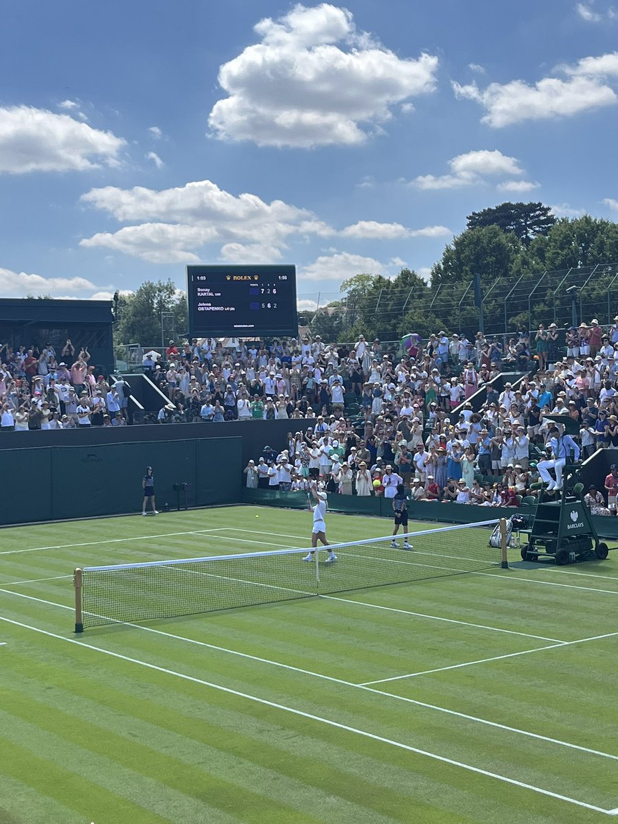 Sonay Kartal is the first Brit through to the second round at #Wimbledon