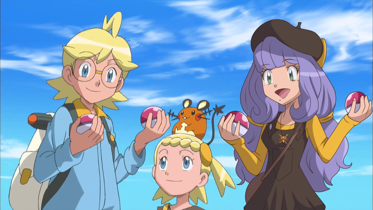 PtitG0r0n's tweet photo. "Maybe our pokemons can play together !"

Chespin, Bunnelby and Oshawott could have a fun ride on Skiddo's back ! 💚

[Pokemon XY screenedit with my OC Diana]
#anipoke #pokemonxy #screenedit #pokemonoc #oc #ocxcanon https://t.co/0FgnjJbdZi