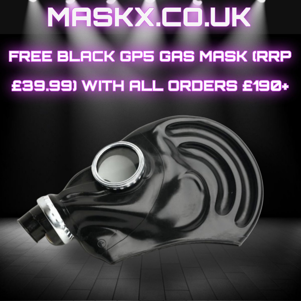 Hope everyone's been having an amazing Gas Mask Monday! 😈 Who else has been getting hot and sweaty in latex and masks? 🙋🥵 We're celebrating by giving away our best selling Gas Mask for FREE with all orders over £190+ 🖤 #MASKX Maskx.co.uk