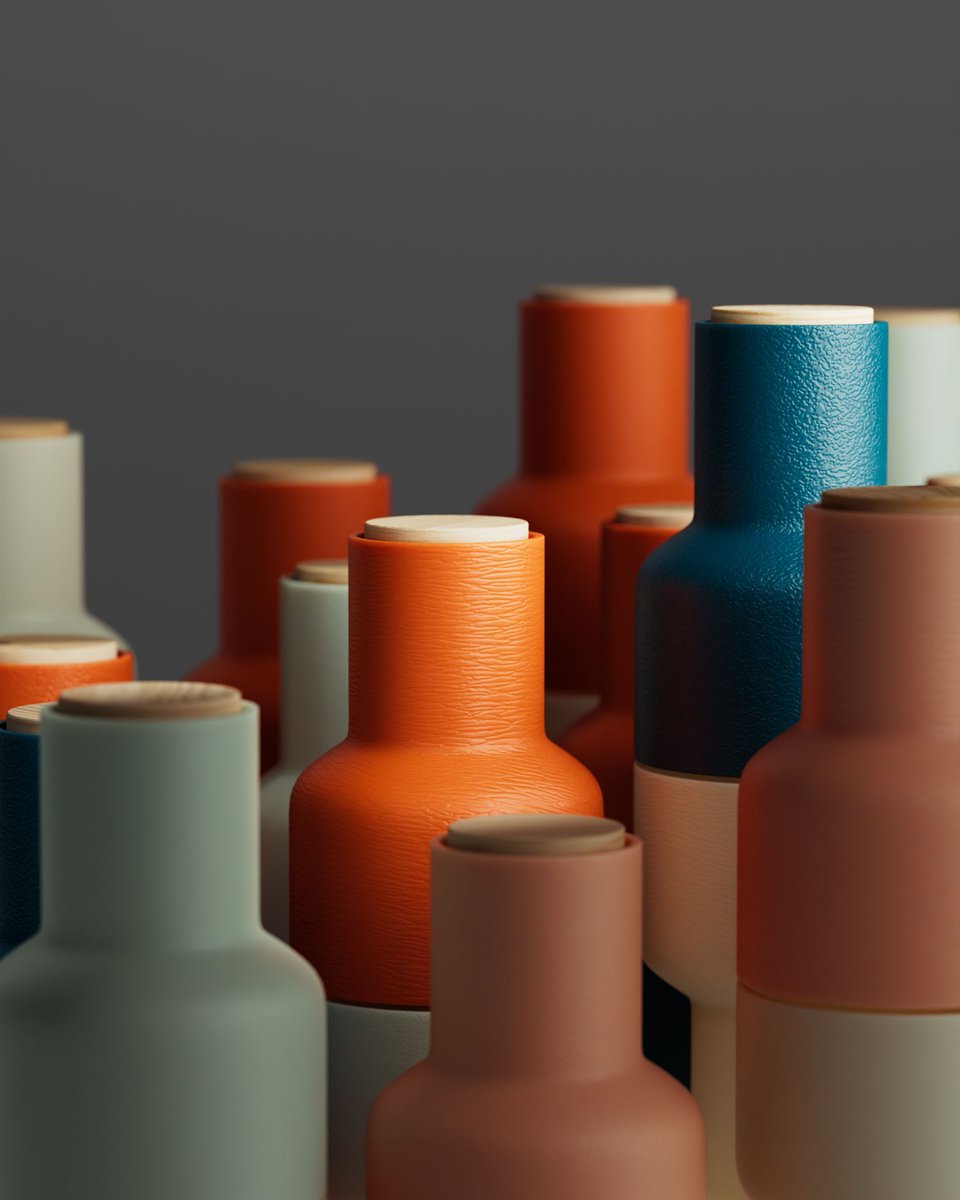 GSG3D's tweet image. These molded plastics have been making the rounds in our renders lately. We’ve been loving the subtle sheens and embossed details for quick, photoreal product looks.
