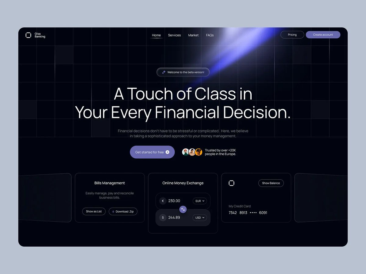levis_ui's tweet photo. 💳Your digital bank’s trust starts before the first login, it starts on the landing page. https://t.co/pIcRHYv7Lf