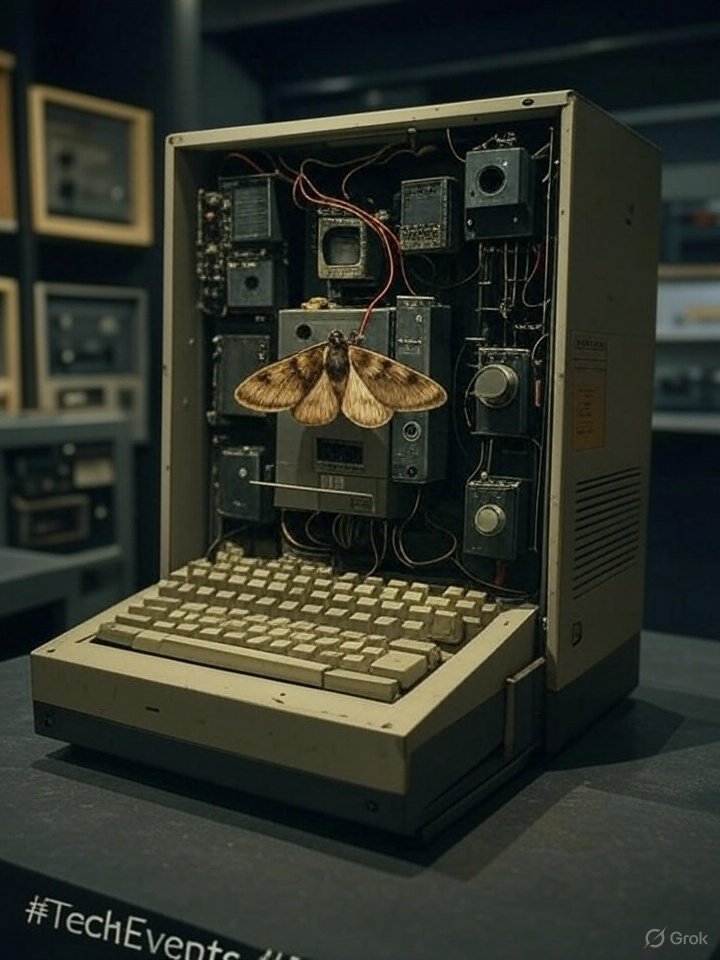 Abhishe22610291's tweet image. Fun fact: Did you know the first &apos;bug&apos; in a computer was an actual insect stuck in a relay?  Found at a 1947 event! What&apos;s the weirdest tech glitch you&apos;ve faced?  #TechEvents #FunFact #StartupVibes