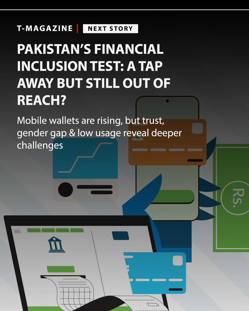 Pakistan Banks Association (@pakbanksassoc) on Twitter photo 📊 Pakistan’s financial inclusion is growing—but big gaps remain.
The #Karandaaz2024 KFIS study shows it's time to shift focus from access to meaningful usage and empowerment.
🔗 tribune.com.pk/story/2553159/…
<a href="/zafar_masud/">Zafar Masud</a>
#FinancialInclusion #NFIS2028 #DigitalBanking 📊 Pakistan’s financial inclusion is growing—but big gaps remain.
The #Karandaaz2024 KFIS study shows it's time to shift focus from access to meaningful usage and empowerment.
🔗 tribune.com.pk/story/2553159/…
<a href="/zafar_masud/">Zafar Masud</a>
#FinancialInclusion #NFIS2028 #DigitalBanking