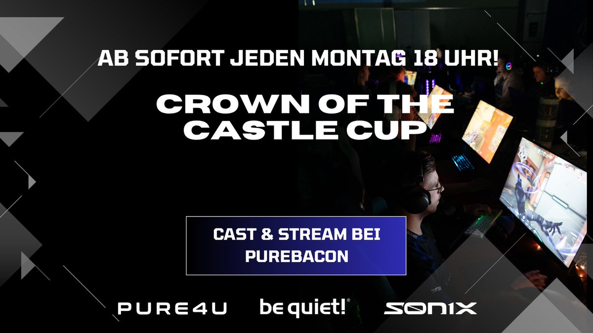 Der Crown of the Castle Cup startet ab sofort jeden Montag um 18 Uhr.
Unser offizielles Lineup: <a href="/PeanutVAL/">Peanut</a>, <a href="/BeneOnVal/">Bene</a>, <a href="/Juvy_val/">Juvy</a>, <a href="/Shazyx2/">Shazyx</a> &amp; <a href="/cookiezVAL/">cookiez</a>.
Gecastet von <a href="/PureBacoN_/">PureBacoN</a>: twitch.tv/aesir_esports

#aesirfamily #valorant #sponsored <a href="/Pure_4u/">PURE4U</a> <a href="/bequietofficial/">be quiet!</a> <a href="/sonixapp/">SONIX</a>