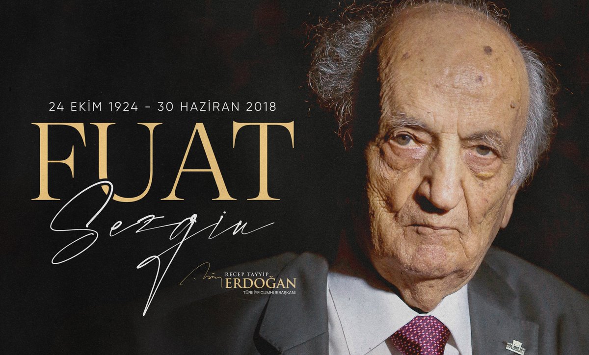 Yaptığı çalışmalarla, kaleme aldığı eserlerle İslam, bilim ve teknoloji alanında çığır açan bir vizyon ortaya koyan büyük ilim insanı Prof. Dr. Fuat Sezgin hocamızı ebediyete irtihalinin 7’nci yılında rahmetle yâd ediyorum.