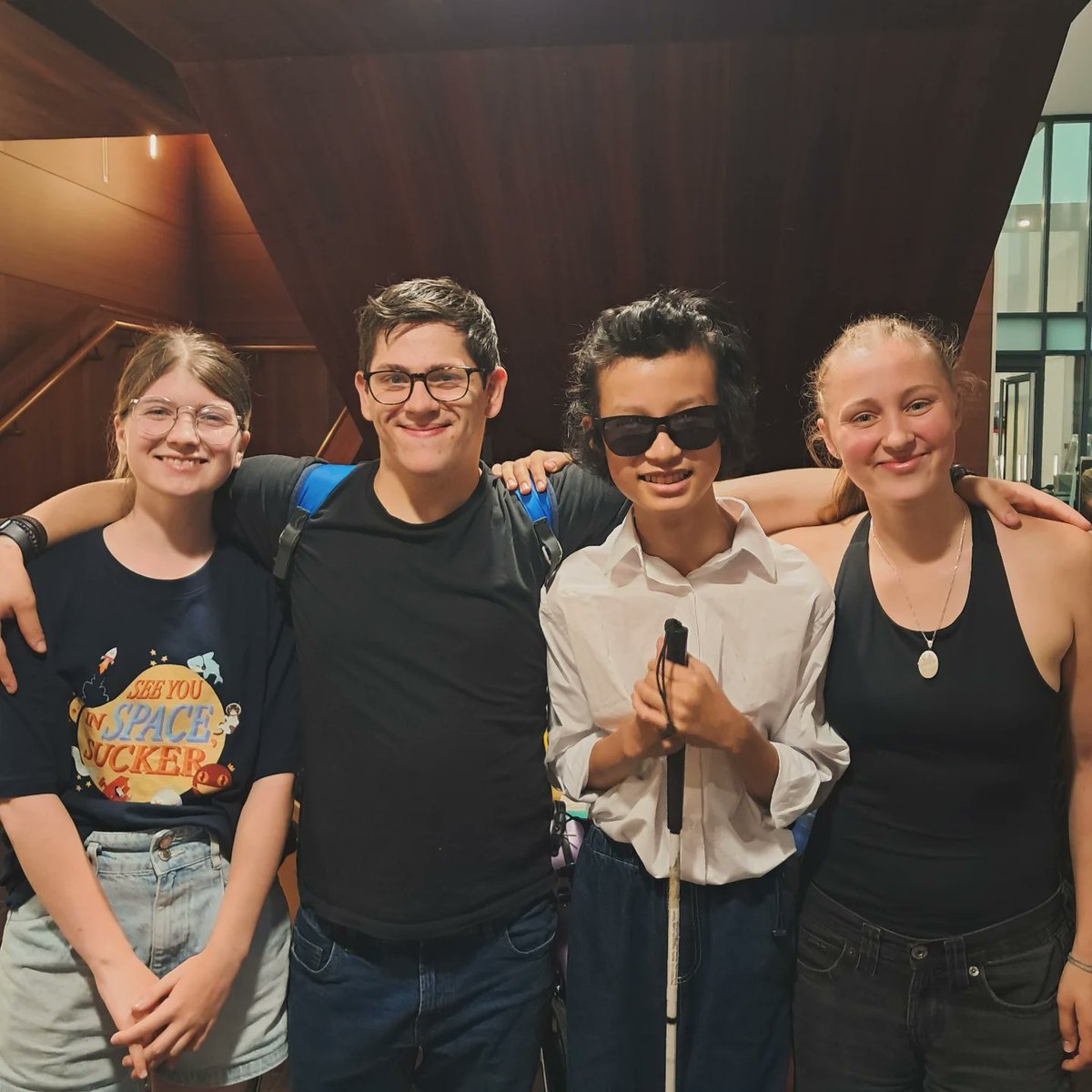 ChapmanShum's tweet photo. < NOYO London Ensemble End-of-Year Sharing > Chapman and the ensemble gave a beautiful performance at their end-of-year sharing. Chapman played percussion in the ensemble pieces and a solo on piano #ChapmanShum #BlindPianist #neurodivergent #youthorchestra #fusionmusic #guildhall https://t.co/uTuVaf2bZE