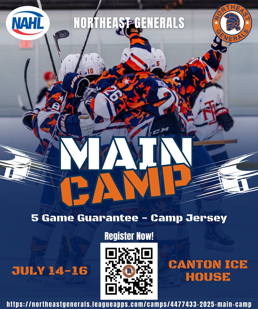 Northeast Generals (@negenerals) on Twitter photo 2 weeks from today our 2025 Main Camp kicks off! Don’t be left out. Very limited spots remain! Any interested players please email: coach@northeastgenerals.com join the #GensFamily 2 weeks from today our 2025 Main Camp kicks off! Don’t be left out. Very limited spots remain! Any interested players please email: coach@northeastgenerals.com join the #GensFamily