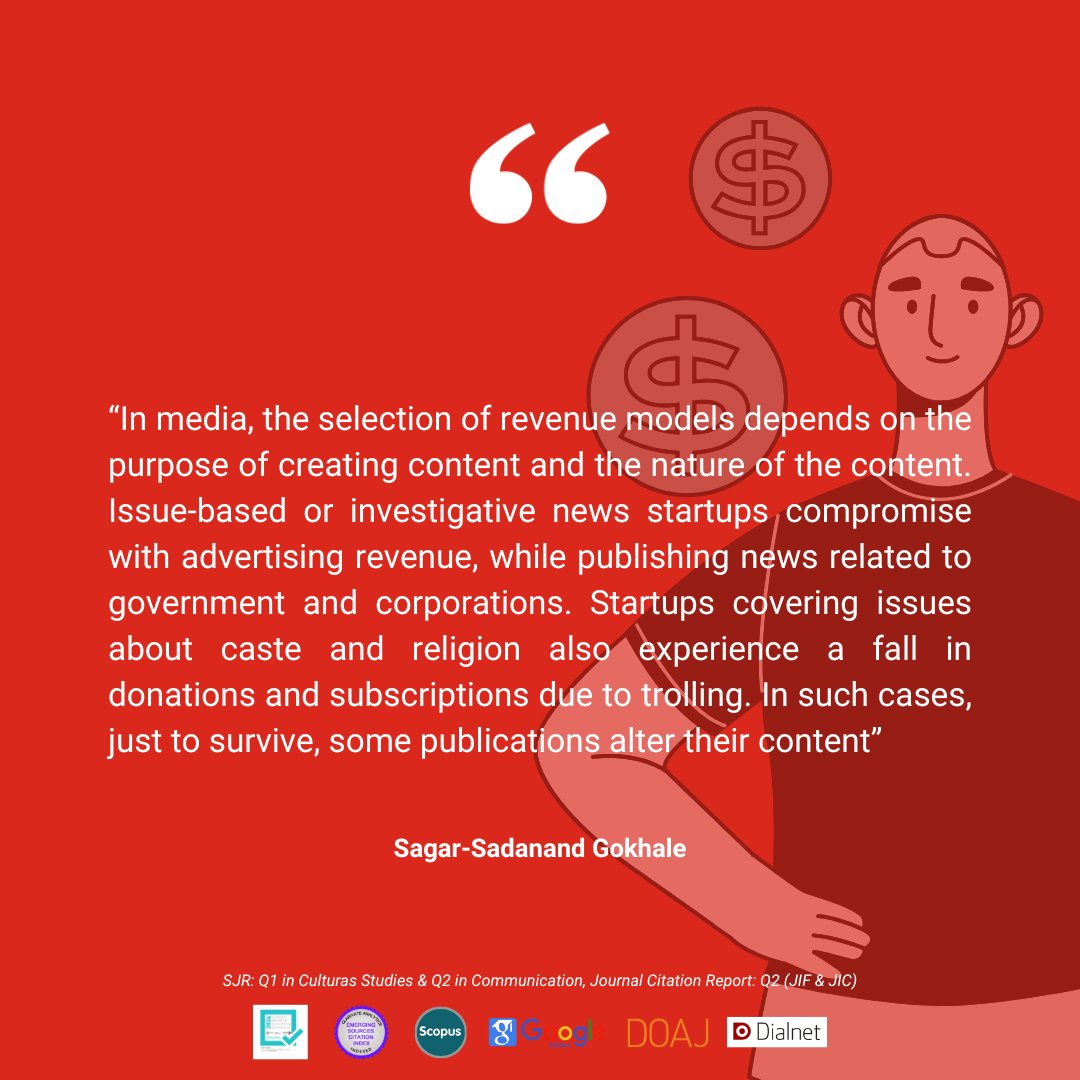 JournalCommSoc's tweet image. 📄“Struggling with the Business Models: Content Monetisation Strategies of News Startups in India” by @sagargokhale
doi.org/10.15581/003.3…
#OpenAccess #Communication #Academic #Monetisation #Business #News #India #Startups