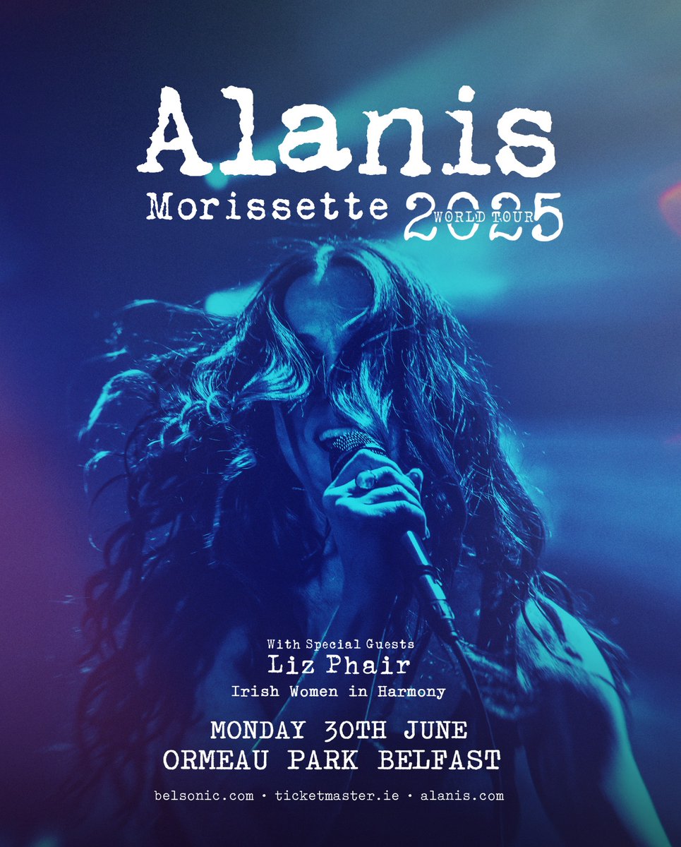 belsonicbelfast's tweet image. ALANIS MORISSETTE, TIMES &amp;amp; EVENT INFO ℹ️ All times are subject to change. Remaining tickets from Ticketmaster and at the gate.