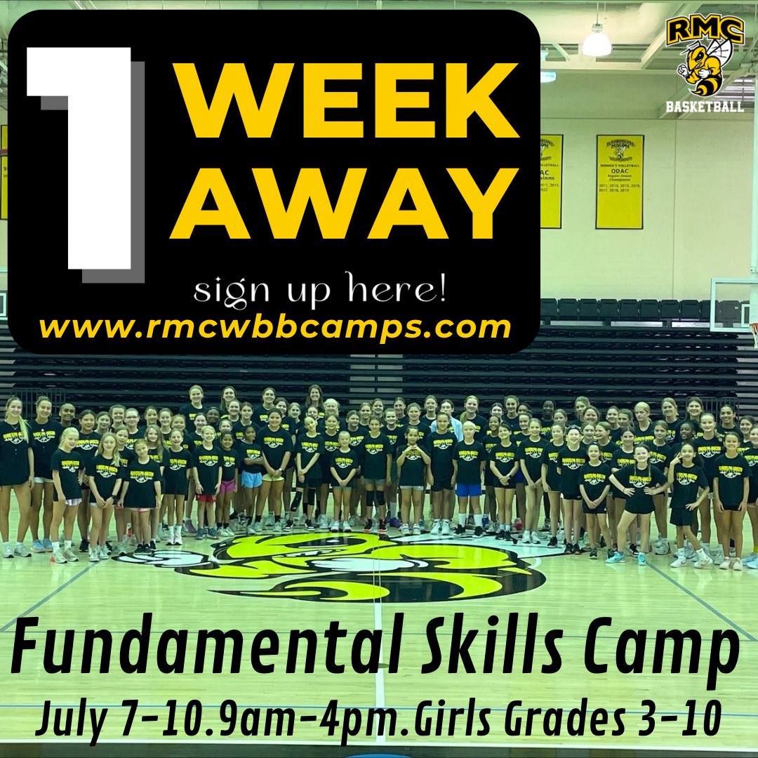 RMCWBB's tweet image. ⏳Only 7 days away from our Fundamental Skills Camp!
Come learn from the best and grow your game with us! We can’t wait to see you in Crenshaw! 🏀
🚨 Register today to secure your spot! The link to sign up is in our bio!