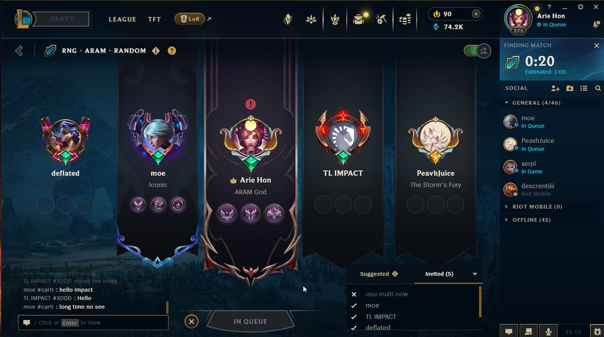 3 challenger+world champ aram stack 😈