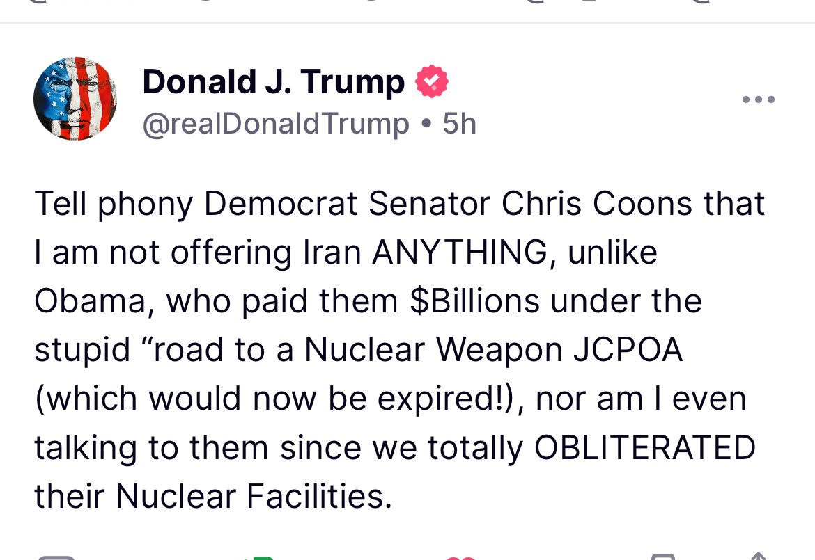 Bk_for45's tweet image. Obama loaded the plane with pallets of cash and shame. Biden wired billions while Iran chants “Death to America.” But when Trump stepped in, uranium dreams turned to rubble. One had treaties. One had blindfolds. One had a red line—and meant it. 🇺🇸🔥