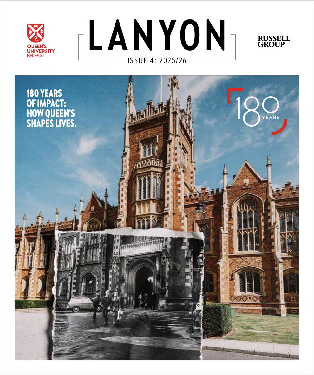 QUBAlumni's tweet image. 🎉 Lanyon Magazine is back – with more alumni news to keep you connected to Queen’s, wherever you are in the world.
As Queen’s celebrates 180 years of impact, we bring you stories that shape our society - from research breakthroughs, and global alumni leaders to graduate…