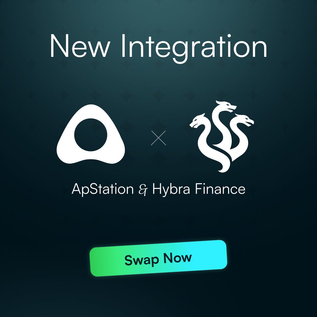 apstation_io's tweet image. ApStation x Hybra Finance
@HybraFinance is now live in ApStation routing
All pools integrated -> swaps now run through Hybra Finance when optimal