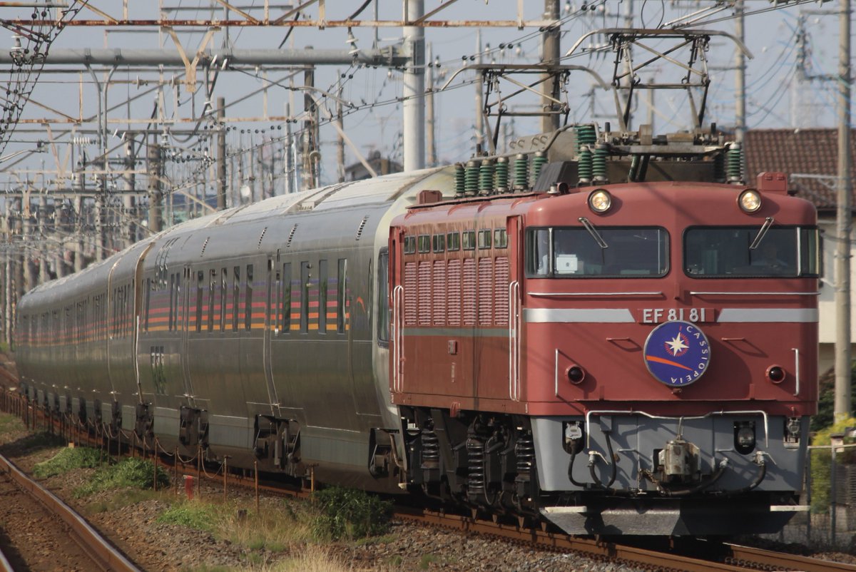 2025.6.30
9012レ　EF81 81+E26系12B
カシオペア紀行ラストラン　間々田にて
カシオペアがもう寝台特急として東北本線を走ることが無いのは悲しいですが、最後に撮影できて良かったです