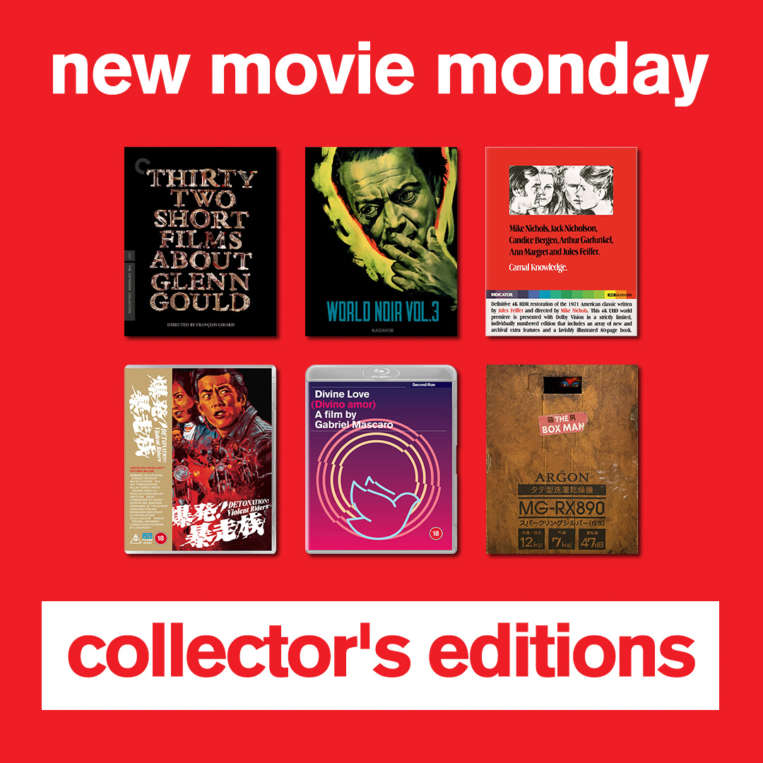 FOPPofficial's tweet photo. Collector's editions out today
• #ThirtyTwoShortFilmsAboutGlennGould
• #WorldNoirVol3
• #CarnalKnowledge
• #Detonation: Violent Riders
• #DivineLove
• #TheBoxMan
#gettofopp https://t.co/FkS2zP8S9W