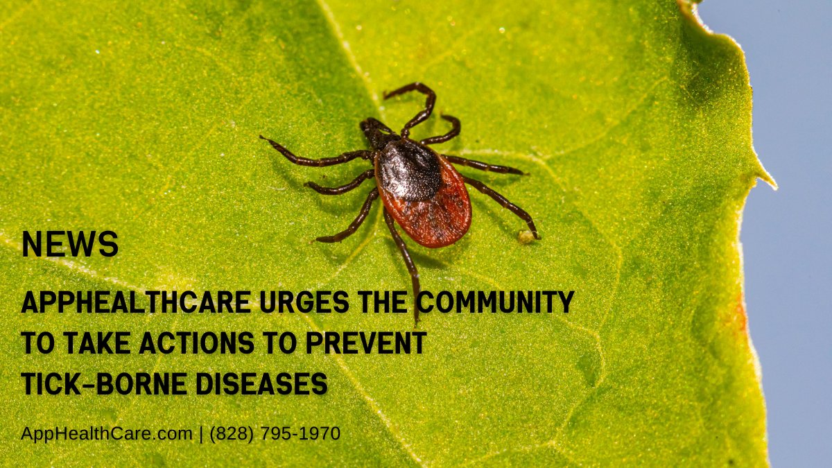 As summer brings warmer temperatures, we are urging the community to take actions to prevent tick-borne diseases. Tick bites are more common in the summer months. Ticks can carry diseases which can become serious if not treated. Learn more: apphealthcare.com/apphealthcare-…