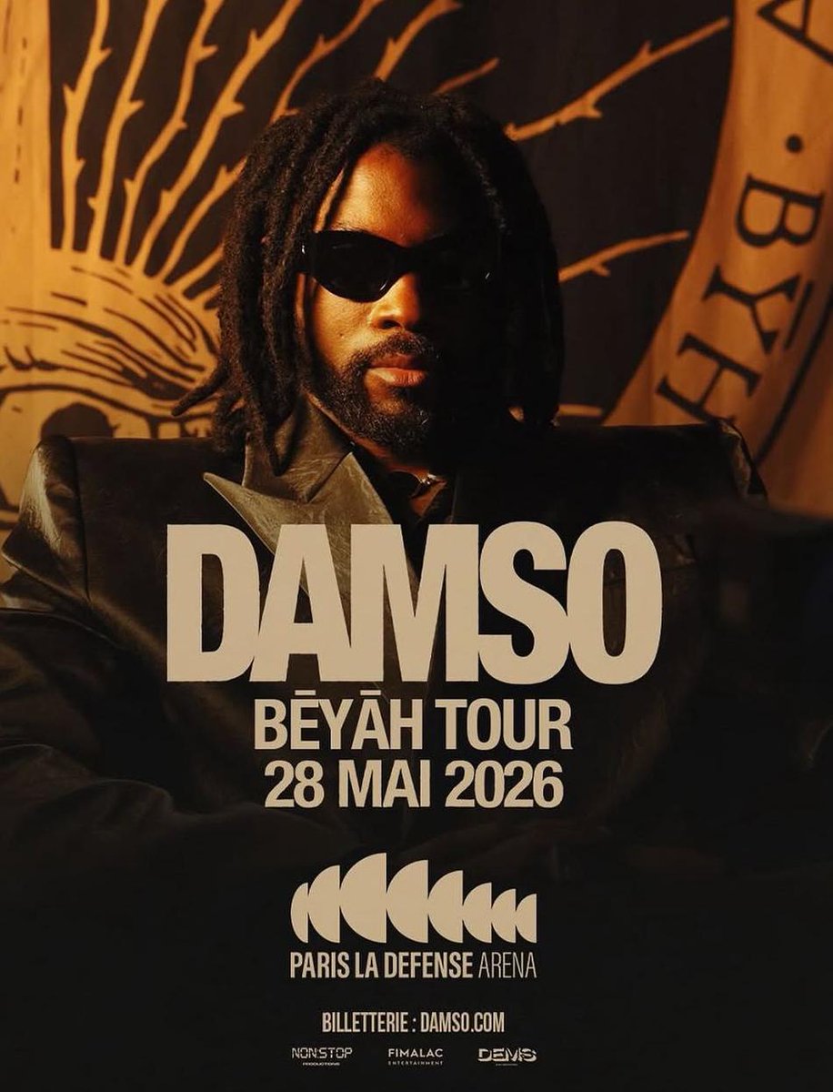 🚨 DAMSO vient de SOLD OUT son CONCERT à LA PARIS DÉFENSE ARENA !!

📆 28 MAI 2026