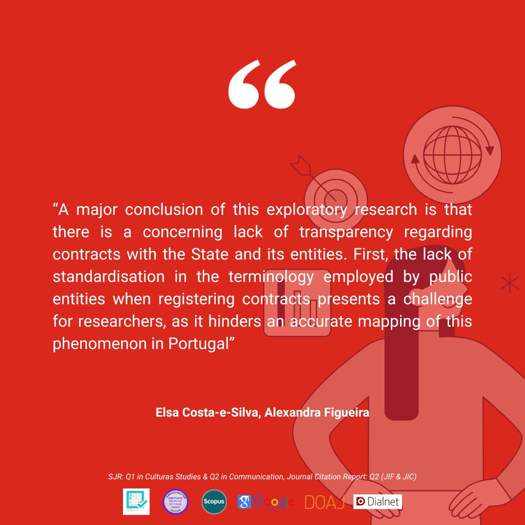 JournalCommSoc's tweet image. 📄“Transparency of new business models with the State: Portuguese media companies and the boundaries of journalism” by Elsa Costa-e-Silva, Alexandra Figueira
doi.org/10.15581/003.3…
#OpenAccess #Communication #Academic #Transparency #Business #Journalism #Media #Portugal