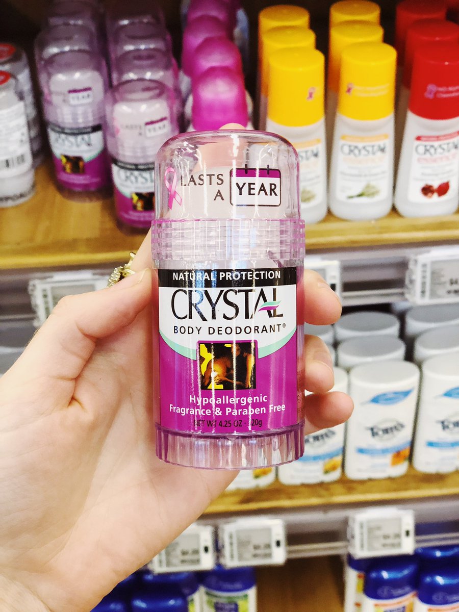 NoToxLife's tweet photo. Don’t be fooled by the ‘natural’ label: crystal deodorants DO contain aluminum. 🥴 https://t.co/WMLspi9KuQ