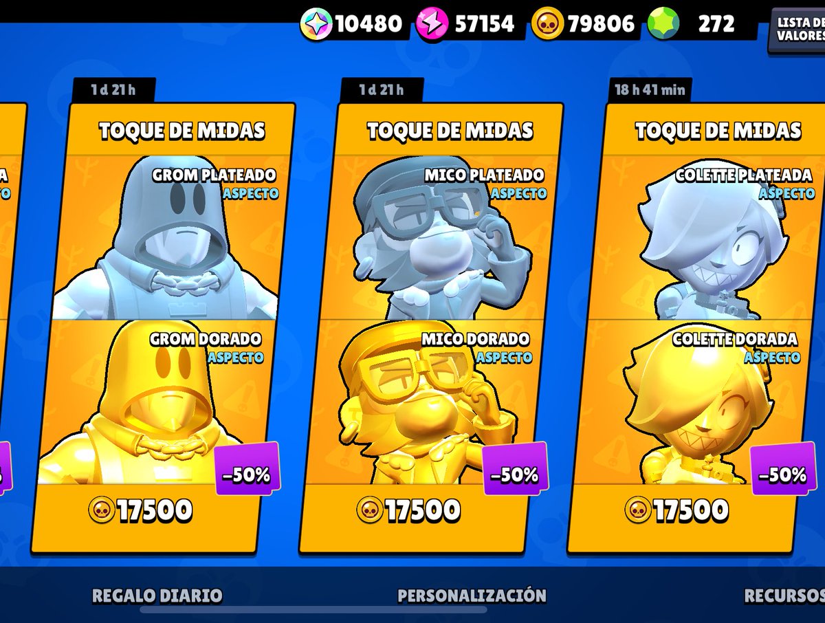 RK_BrawIStars's tweet photo. NUEVS OFERTAS SKIN DE ORO 💛

#BrawlStars https://t.co/WfFp3r3YsX