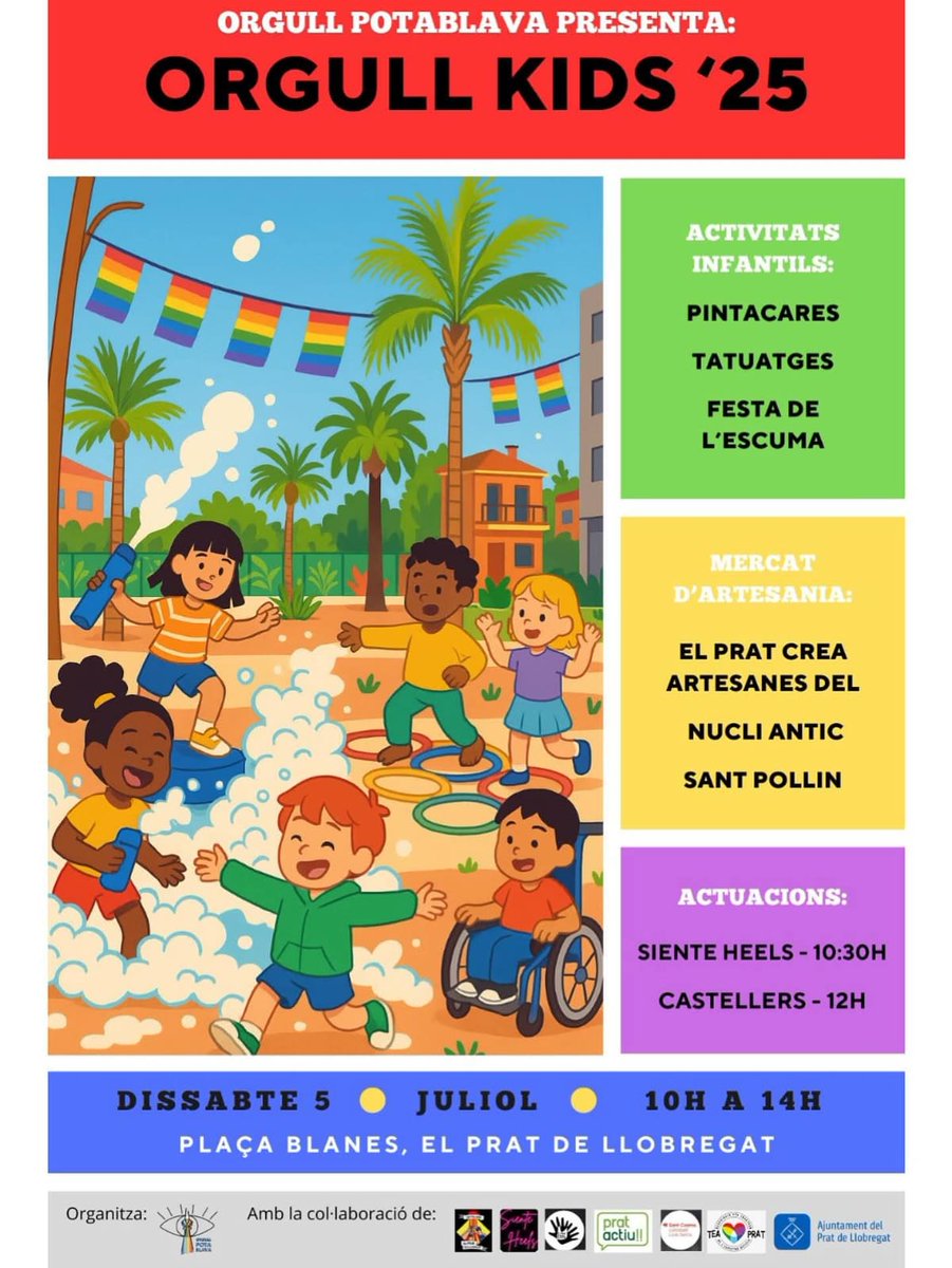 Jordielprat's tweet photo. 🧒🎈 Respeto todas las ideas, pero no apoyo el “Día del Orgullo Kids” promovido por Orgullo Potablava y el Ayuntamiento de El Prat.

👶 La infancia no debe usarse con fines ideológicos.

🛡️ Protejamos su inocencia.

#InfanciaLibre #DejemosALosNiñosFuera #ConMisHijosNo https://t.co/SguDUtCOPL