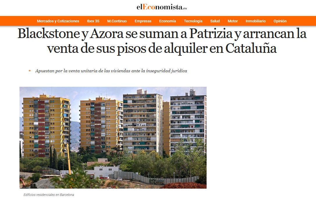 ¿Veis? Limitar los precios y aumentar la fiscalidad a grandes tenedores de vivienda funciona perfectamente para quitarse de en medio a acaparadores de vivienda y que vuelvan al mercado.