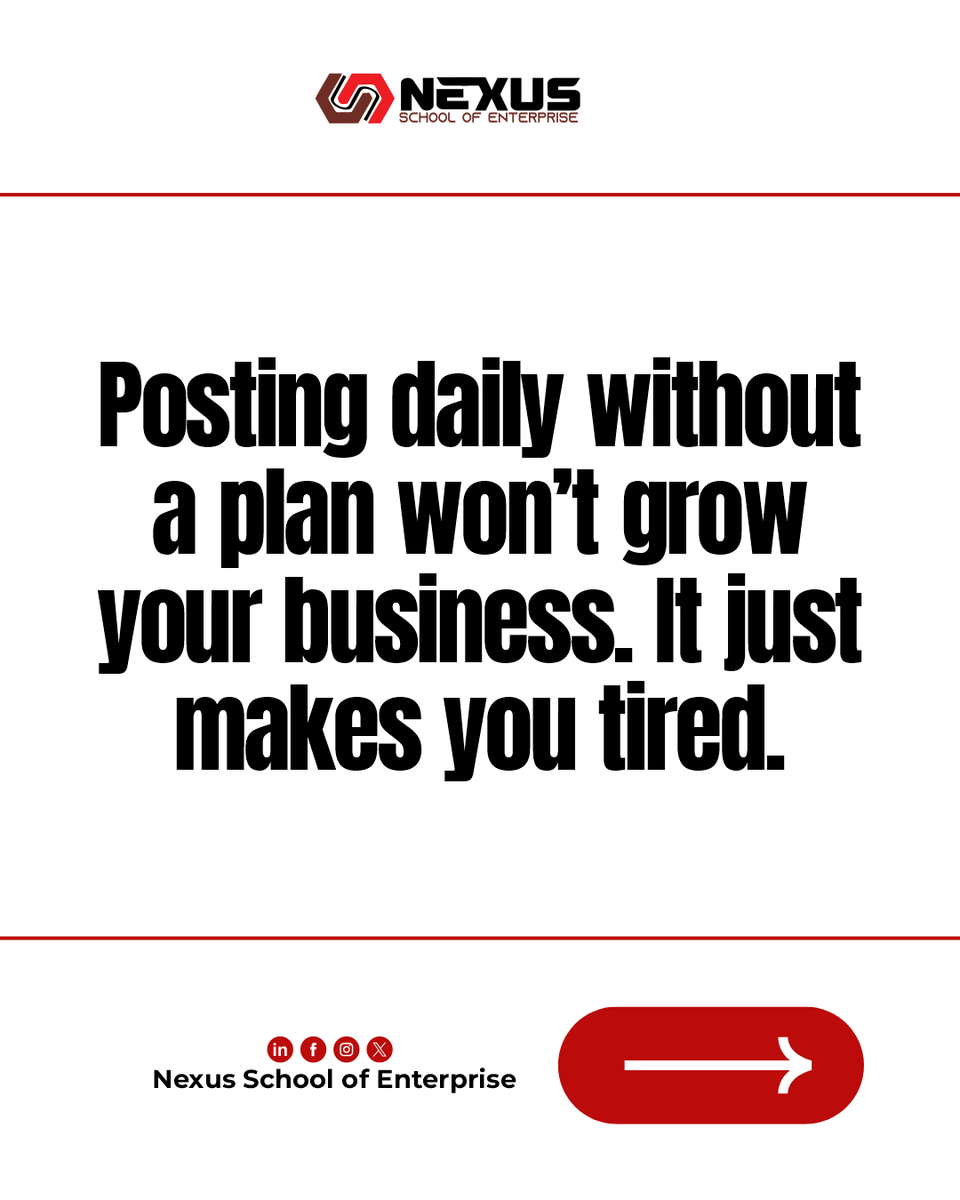 essoschool's tweet photo. Posting every day but still not making sales? You don’t have a content problem you have a strategy problem.
More posts does not equal more money.

Swipe through to find out what actually drives results.
#Nexusschoolofenterprise #NSOE #nexustips #enterpreneur #education #nexus https://t.co/0AkXLkTwwF