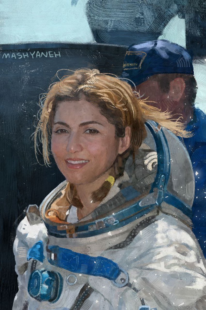 mashyanehh's tweet image. anousheh ansari #art #digitalart