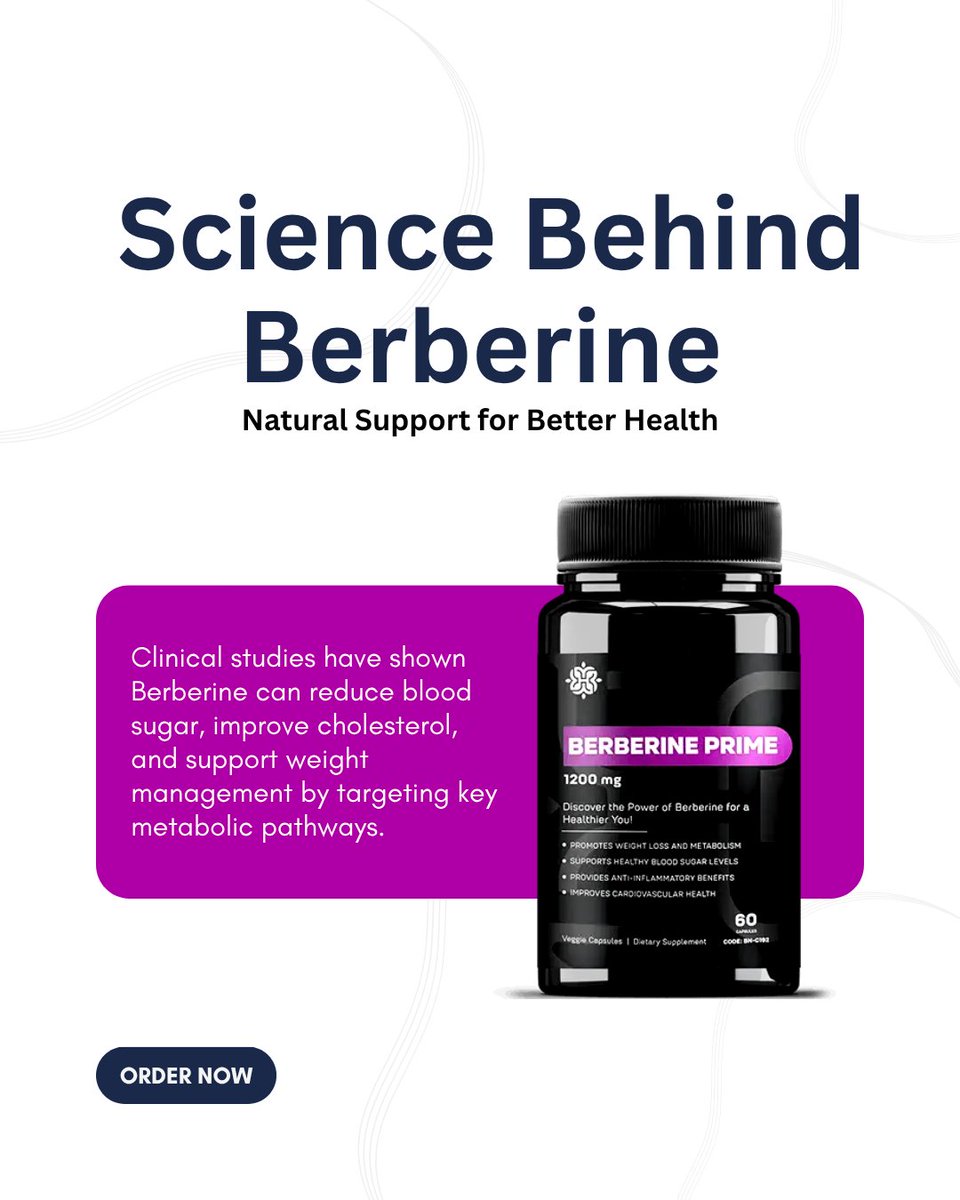 AlphaLifesupps's tweet image. Berberine can reduce blood sugar, improve cholesterol, and support weight management by targeting key metabolic pathways. Learn more here 👉 alphalifesupplements.com/products/berbe…

#WellnessStack #HealthyLiving #BerberineBenefits #MetabolicSupport #DailySupplements