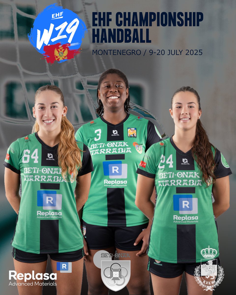Replasa Beti-Onak (@beti_guerreras) on Twitter photo Libe, Kelly y Estitxu <a href="/Beti_guerreras/">Replasa Beti-Onak</a> en la lista de Joaquín Rocamora para el #W19EHFEuro2025 que se disputará en Montenegro del 9 al 20 de julio. Sus rivales en el Grupo D serán #Alemania, #Rumanía e #IslasFeroe. Zorionak!!! Zorte on!!! <a href="/villavatarrabia/">Ayto VillavAtarrabia</a> Libe, Kelly y Estitxu <a href="/Beti_guerreras/">Replasa Beti-Onak</a> en la lista de Joaquín Rocamora para el #W19EHFEuro2025 que se disputará en Montenegro del 9 al 20 de julio. Sus rivales en el Grupo D serán #Alemania, #Rumanía e #IslasFeroe. Zorionak!!! Zorte on!!! <a href="/villavatarrabia/">Ayto VillavAtarrabia</a>