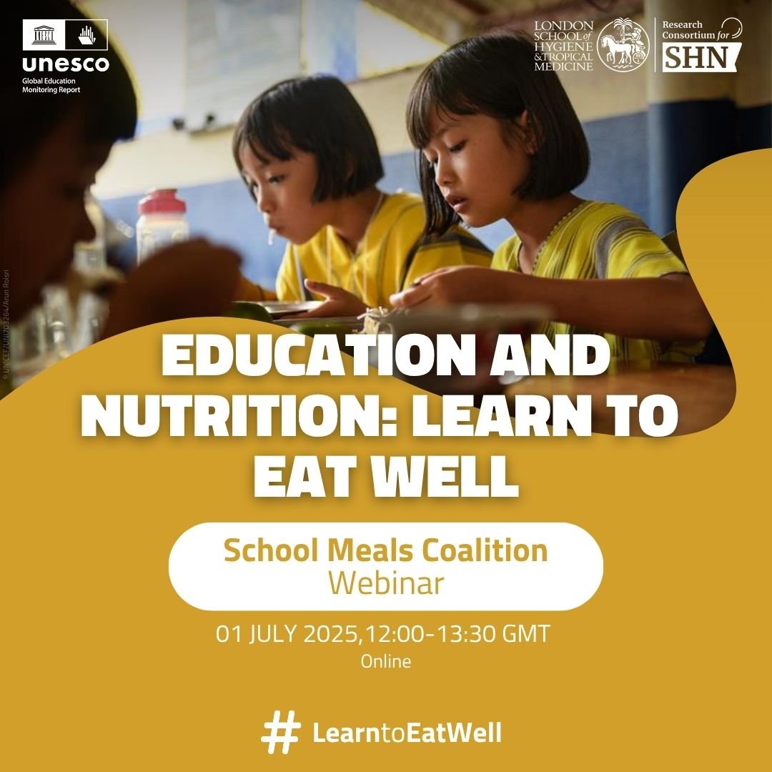 School Meals Coalition (@schoolmeals_) on Twitter photo 💡 What we eat fuels how we learn. What we learn shapes how we eat.
➡️ Yet, too often, education and nutrition policies remain disconnected, despite their influence on well-being throughout life. ✅ #SchoolMeals are proven to tackle both.
📌 Join the <a href="/UNESCO/">UNESCO 🏛️ #Education #Sciences #Culture 🇺🇳</a> #GEMReport, <a href="/LSHTM/">London School of Hygiene & Tropical Medicine</a> 💡 What we eat fuels how we learn. What we learn shapes how we eat.
➡️ Yet, too often, education and nutrition policies remain disconnected, despite their influence on well-being throughout life. ✅ #SchoolMeals are proven to tackle both.
📌 Join the <a href="/UNESCO/">UNESCO 🏛️ #Education #Sciences #Culture 🇺🇳</a> #GEMReport, <a href="/LSHTM/">London School of Hygiene & Tropical Medicine</a>