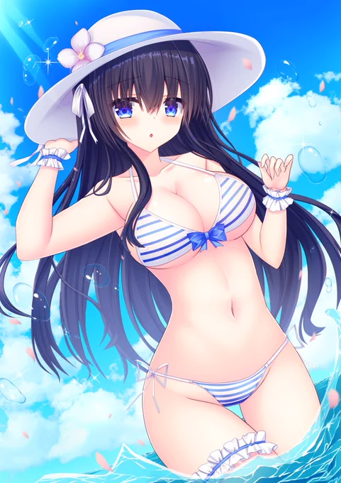 「…………っっ」 気になる女の子と海デート #オリジナル
