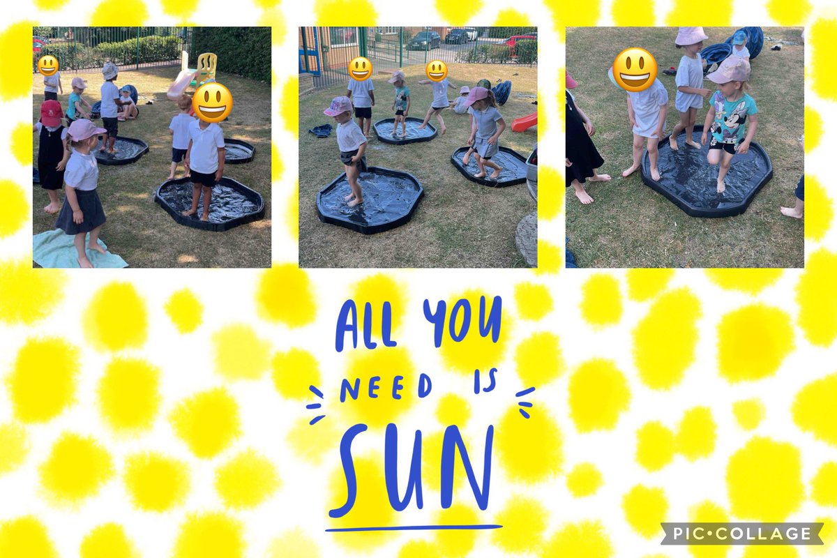 When the weather’s this hot, there’s only one thing to do - cool off with some water play! We’ve had so much fun paddling and splashing in Nursery this morning! ☀️💦 #NurseryFun #SummerDays #WaterPlay #EYFS