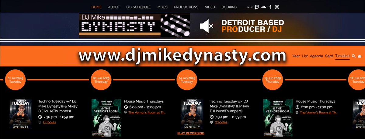 Behold! djmikedynasty.com

Check out the brand new DJ Mike Dynasty® website for upcoming events and a treasure trove of live recordings from past events with various artists and much more!