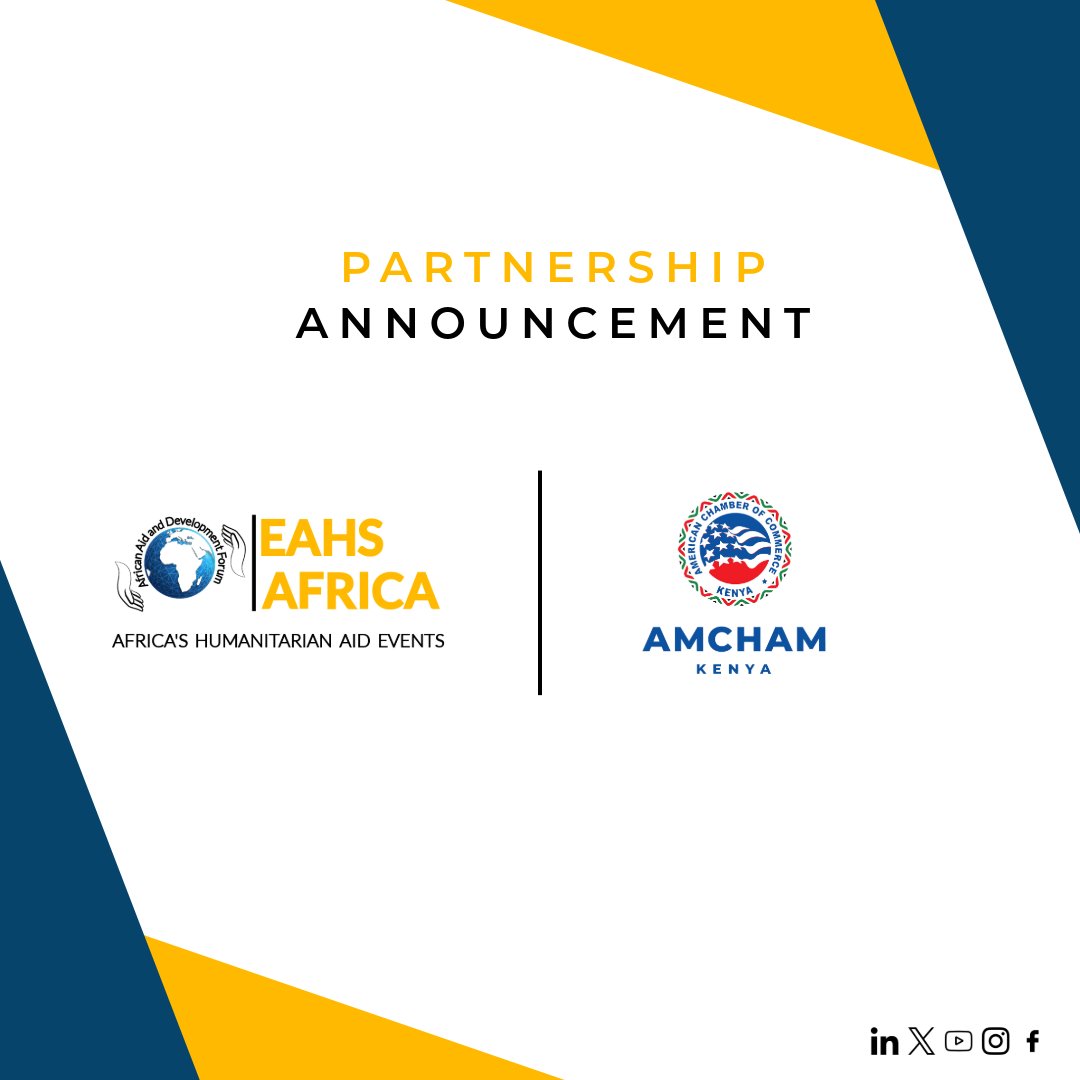 AmCham Kenya (@amchamke) on Twitter photo Delighted to be #partnering with <a href="/EAHSAfrica/">EAHS Africa | Africa's Humanitarian Conference</a> this year, for the East African Humanitarian Conference/Expo #EAHSNairobi2025, taking place from October 2-3 2025, at Trademark Hotel, Nairobi.
Register today shorturl.at/LGnlU Delighted to be #partnering with <a href="/EAHSAfrica/">EAHS Africa | Africa's Humanitarian Conference</a> this year, for the East African Humanitarian Conference/Expo #EAHSNairobi2025, taking place from October 2-3 2025, at Trademark Hotel, Nairobi.
Register today shorturl.at/LGnlU