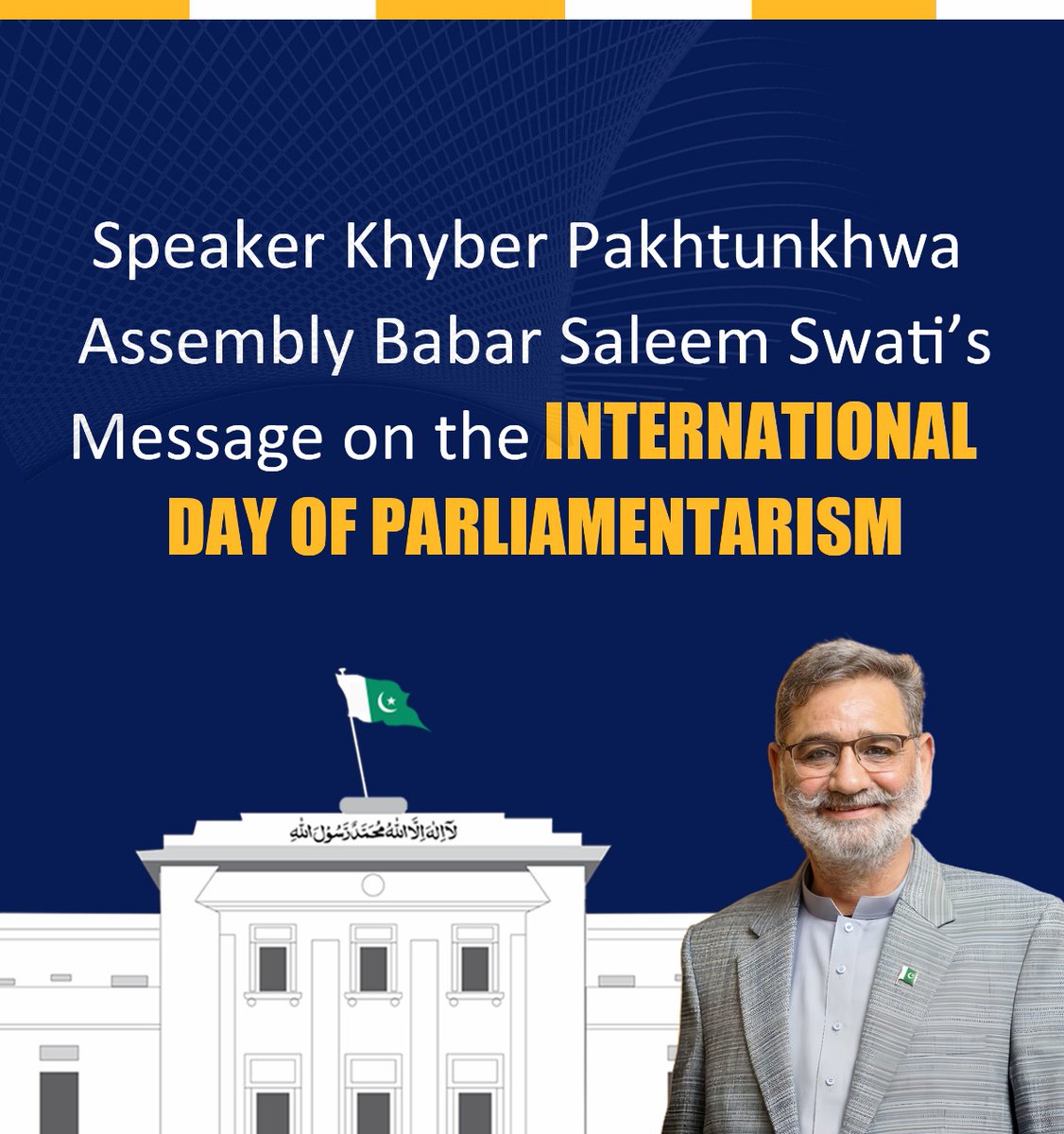Provincial Assembly Of Khyber Pakhtunkhwa (@pakpgov) on Twitter photo "A vibrant Parliament must reflect the voices of the people and remain open, transparent, and participatory." — Speaker <a href="/BabarSaleemSwat/">Babar Saleem Swati</a>
On #WorldParliamentDay, KP Assembly reaffirms its commitment to openness, youth inclusion & democratic governance.
#Parliamentarism #SDG16 "A vibrant Parliament must reflect the voices of the people and remain open, transparent, and participatory." — Speaker <a href="/BabarSaleemSwat/">Babar Saleem Swati</a>
On #WorldParliamentDay, KP Assembly reaffirms its commitment to openness, youth inclusion & democratic governance.
#Parliamentarism #SDG16