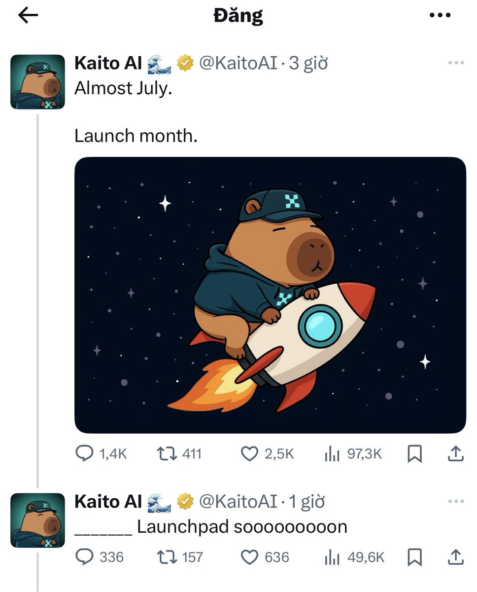 Hyper ⨀ (Ø,G) (@ceobinance_bnb) on Twitter photo Wow nhưng mà là wow cho ae top <a href="/KaitoAI/">Kaito AI 🌊</a>
Nền tảng #Kaito chuẩn bị Launchpad token. Khả năng ae top yaps được suất mua cao
Con đầu bao giờ chả xnxx TO
Anh chị em nào nhỏ lẻ mới làm <a href="/KaitoAI/">Kaito AI 🌊</a> như mình ngồi hóng thì điểm danh cái coi huhu
#kaitoAI <a href="/cookiedotfun/">Cookie DAO 🍪</a> Wow nhưng mà là wow cho ae top <a href="/KaitoAI/">Kaito AI 🌊</a>
Nền tảng #Kaito chuẩn bị Launchpad token. Khả năng ae top yaps được suất mua cao
Con đầu bao giờ chả xnxx TO
Anh chị em nào nhỏ lẻ mới làm <a href="/KaitoAI/">Kaito AI 🌊</a> như mình ngồi hóng thì điểm danh cái coi huhu
#kaitoAI <a href="/cookiedotfun/">Cookie DAO 🍪</a>