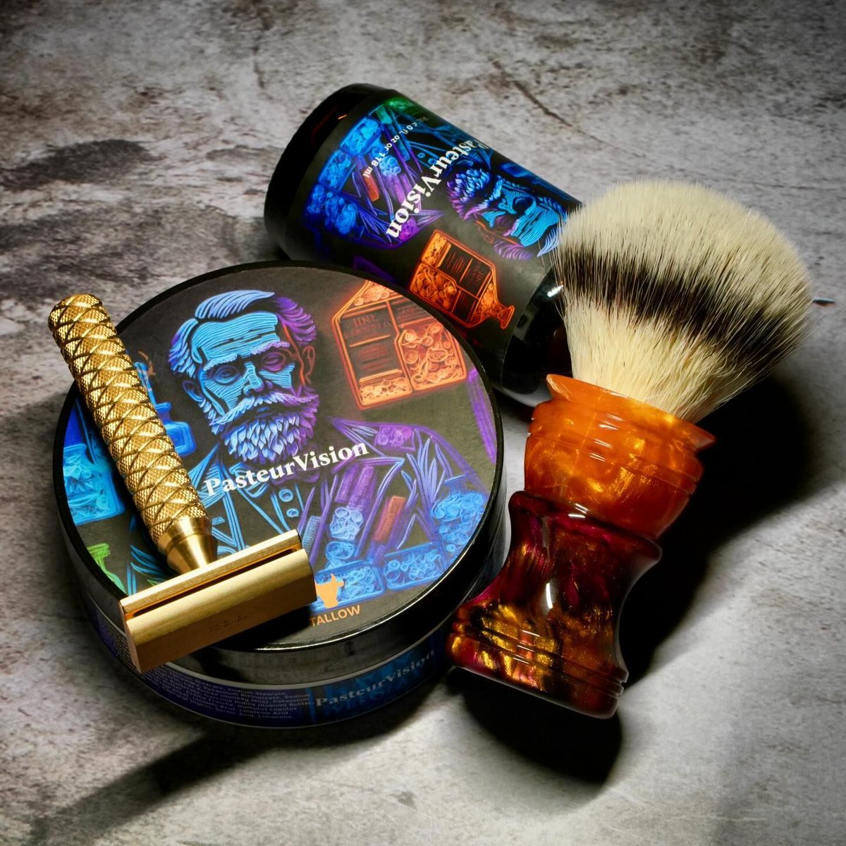 whollykaw's tweet photo. SOTD post by shavefinder
SOTD 29 Jun 2025
Wholly Kaw PasteurVision Soap & Aftershave
Rocnel Elite All Brass with Asco
Wolf Whiskers Zydeco brush with 26mm Maggard G5 Synthetic
#sotd #doubleedgerazor #shavingsoap #shaving... https://t.co/S37PhZvWmD