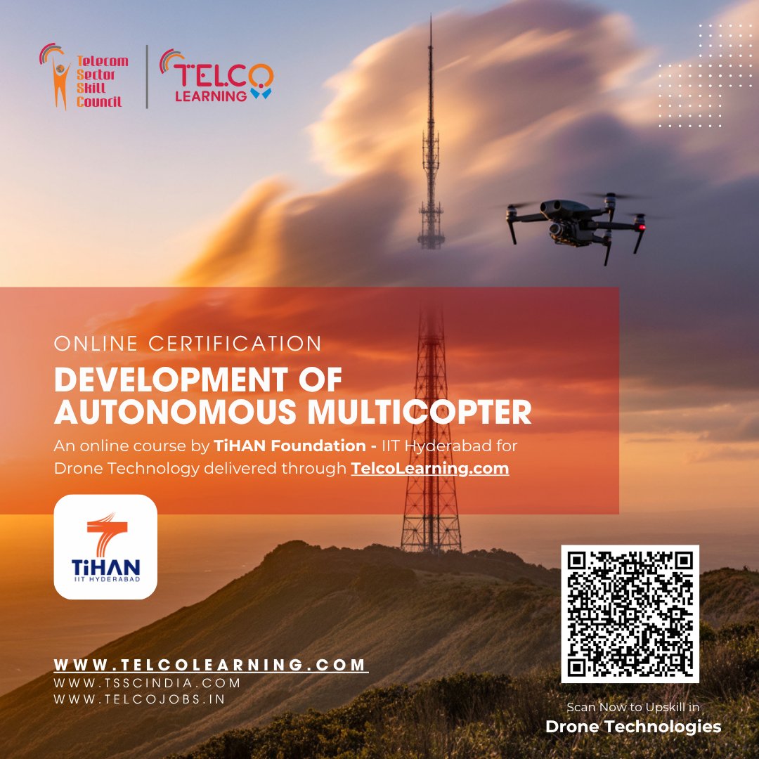 Telecom Sector Skill Council (@tsscindia) on Twitter photo Start your course today: telcolearning.com/local/tssccour…
📩 Need help? Contact us at tssc@tsscindia.com
<a href="/IitTihan/">TiHAN-IIT Hyderabad</a>
#dronelearning #telecomcareers #futuretechnology #dronetechtraining #onlinecourses #skilldevelopment #iithyderabad Start your course today: telcolearning.com/local/tssccour…
📩 Need help? Contact us at tssc@tsscindia.com
<a href="/IitTihan/">TiHAN-IIT Hyderabad</a>
#dronelearning #telecomcareers #futuretechnology #dronetechtraining #onlinecourses #skilldevelopment #iithyderabad