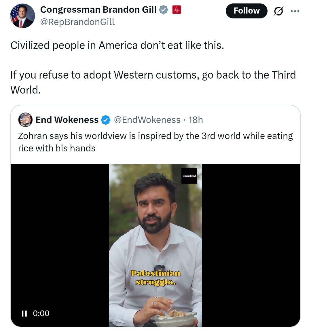 'Civilised people in America' also don't wash their backsides after defecating.