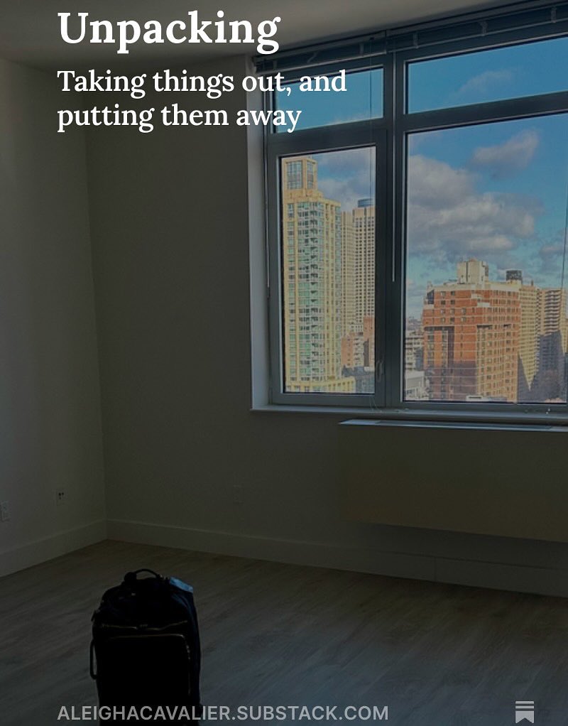 I’ve stopped saying much on here, but now I’m saying stuff over there (no, not BlueSky)— head on over! aleighacavalier.substack.com