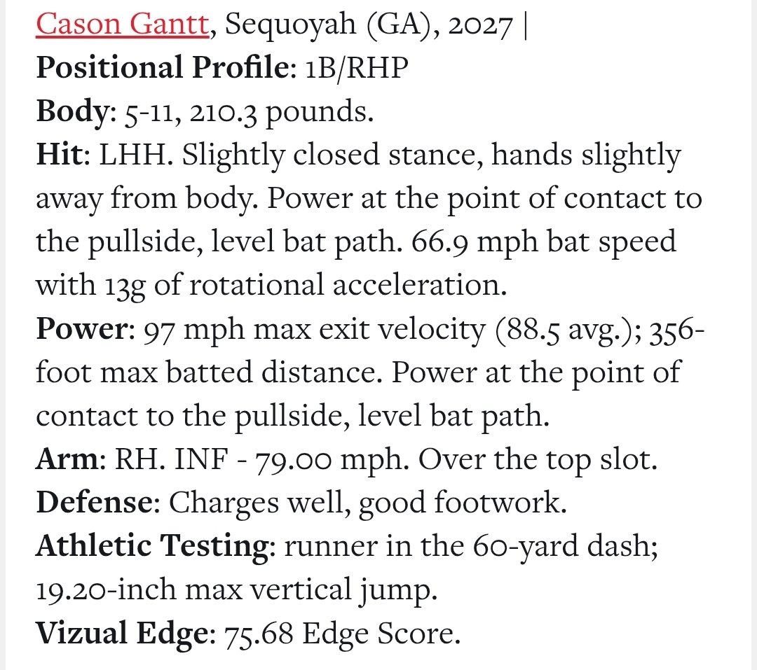 SHS_Chiefs_Ball's tweet image. prepbaseballreport.com/news/GA/georgi…
@Cason_Gantt31 is a special player. Defensively sound and a great hitter. @PB_Uncommitted