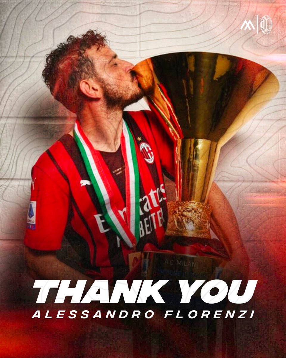 MilanXtra's tweet image. 🚨🥺🇮🇹 | 𝐎𝐅𝐅𝐈𝐂𝐈𝐀𝐋: Alessandro Florenzi leaves #ACMilan after 4 years and 2 trophies at the club.

A leader and a true example on and off the pitch. Thank you, Spizzi. ❤️🖤