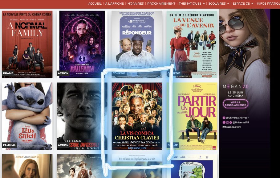 David Serero (@davidserero) on Twitter photo Avant la sortie de mon film LA VIS COMICA sur Christian Clavier en salles le 17 septembre, vous pouvez le retrouver dans plusieurs salles cet été au milieu de Mission Impossible et Ballerina! Merci aux salles pour votre confiances <a href="/DavidSerero/">David Serero</a> Avant la sortie de mon film LA VIS COMICA sur Christian Clavier en salles le 17 septembre, vous pouvez le retrouver dans plusieurs salles cet été au milieu de Mission Impossible et Ballerina! Merci aux salles pour votre confiances <a href="/DavidSerero/">David Serero</a>