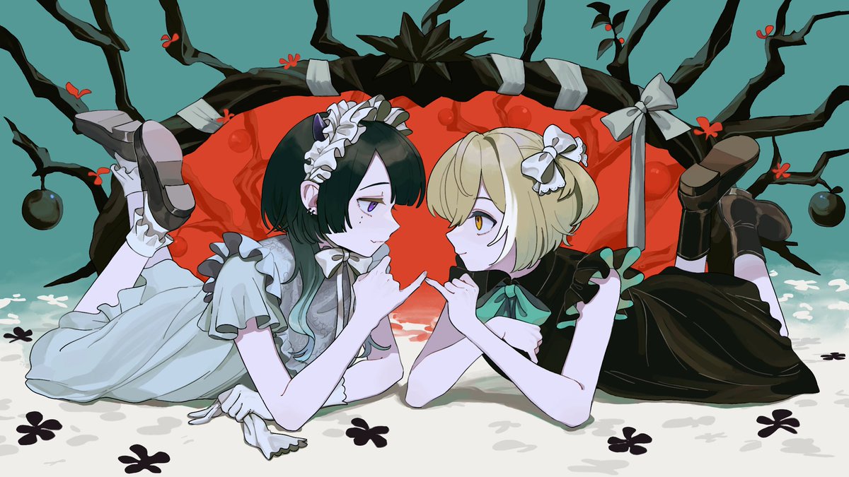 あの子は悪魔 / Covered by 夢街こがれ＆白亜うりゅ 
youtu.be/E_kktgTC1VU?si…

こちらのイラストを担当させていただきました！
よろしくお願いします！