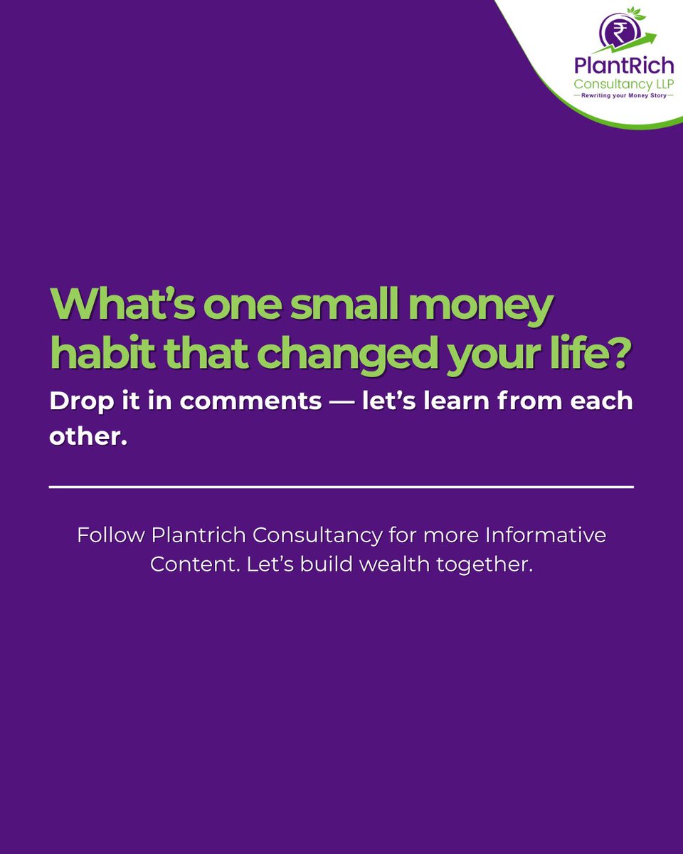 Plantrich1's tweet photo. A ₹500 habit can build your future.
Another ₹500 habit can break it. ⛓️

It’s not about how much you earn
It’s about what you do with it.💰

Follow @Plantrich1 for daily money insights made for real Indian lives.
#500rs #habits #takeout #ordering #cab #taxi #mutualfunds https://t.co/WEA4YPSjpe