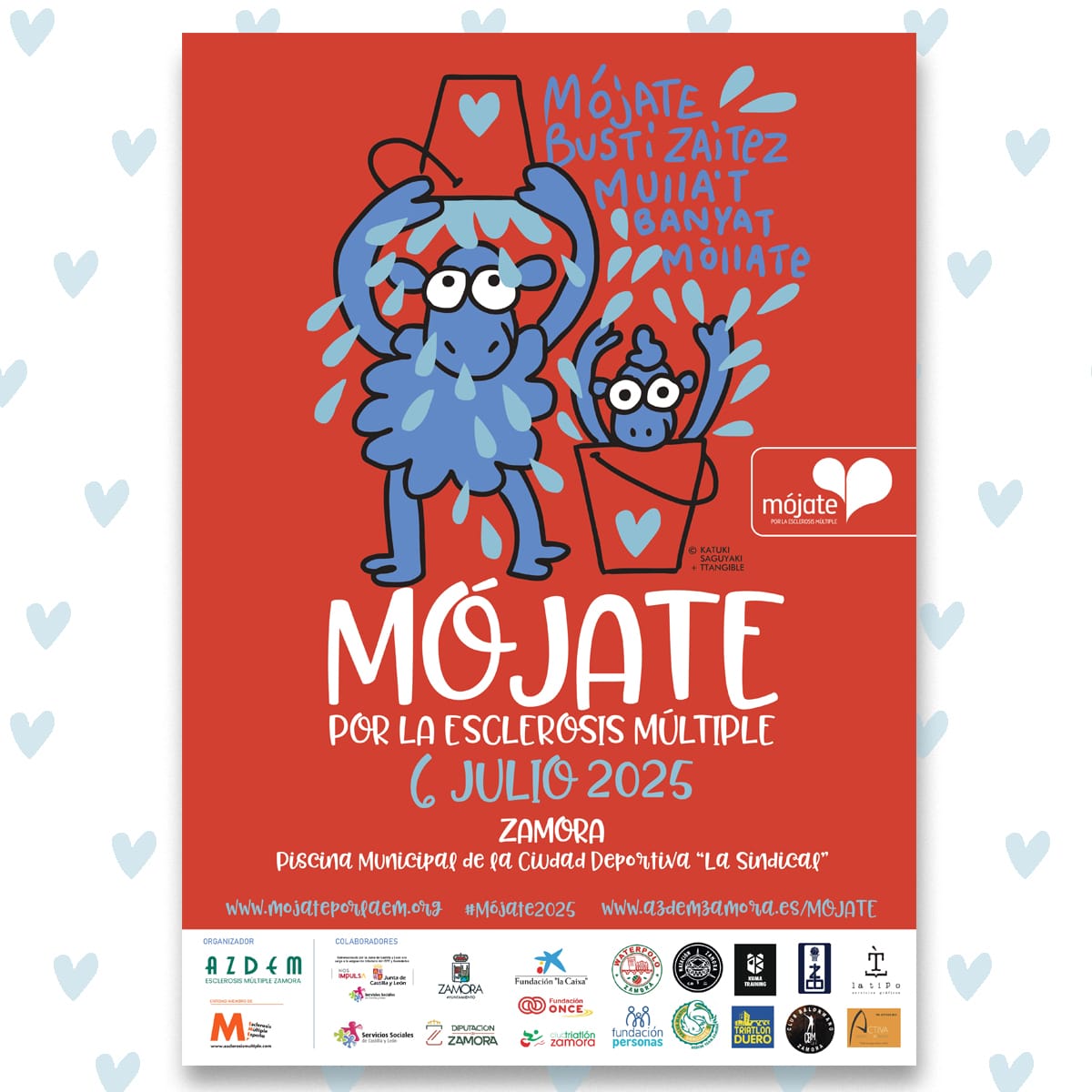 🌊💙 ¡Este 6 de julio… #Mójate2025 en Zamora! 💙🌊
Nada por la #EM en la piscina La Sindical Zamora.
Súmate, colabora y comparte.
🧡 ¡Zamora se moja por una causa que importa!
📲 azdemzamora.es/mojate
#Zamora #EM #Mójate #SolidaridadQueMueve #ZamoraSeMoja #EMVoluntariado