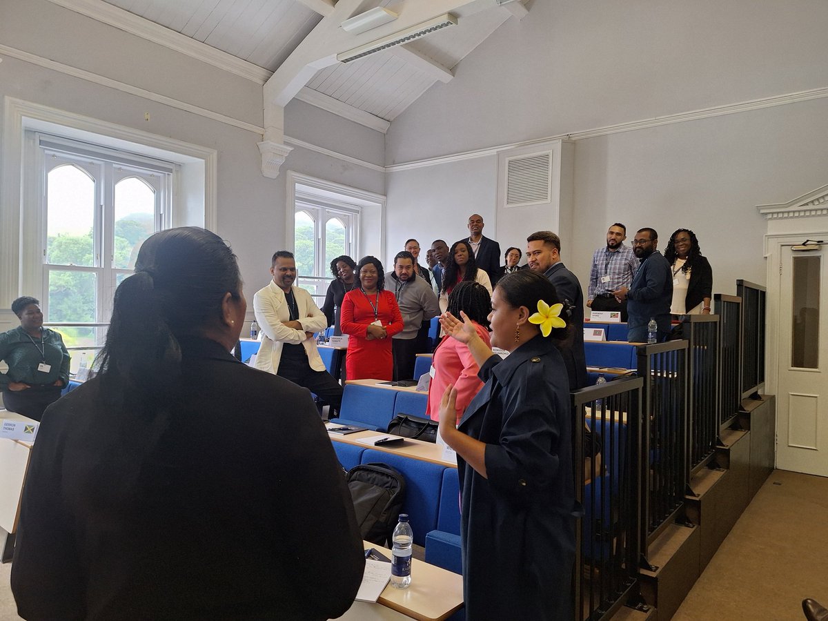 GaryRobertsIOM's tweet photo. First classroom day of this year's Small Countries Financial Management Programme. #SCFMP Participants are learning about debt, financial management and economic development in small countries, led by Peter Hinton from Oxford University. @IOMGovernment https://t.co/RHQreOF1Or